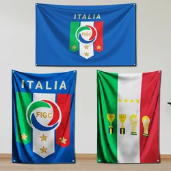 3x5 Ft Italy Football Flag Polyester Digital Printing Banner For Living Room or Bedroom Tapestry Decoration