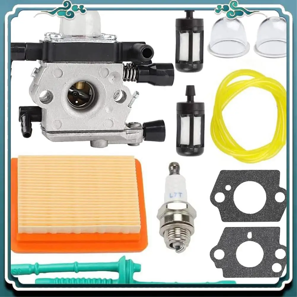 Carburador Premium para Stihl MM55 MM55C Tiller 4601-120-0600 reemplazar Zama C1Q-S202A Carb con filtro de aire Kit de afinación de línea de combustible