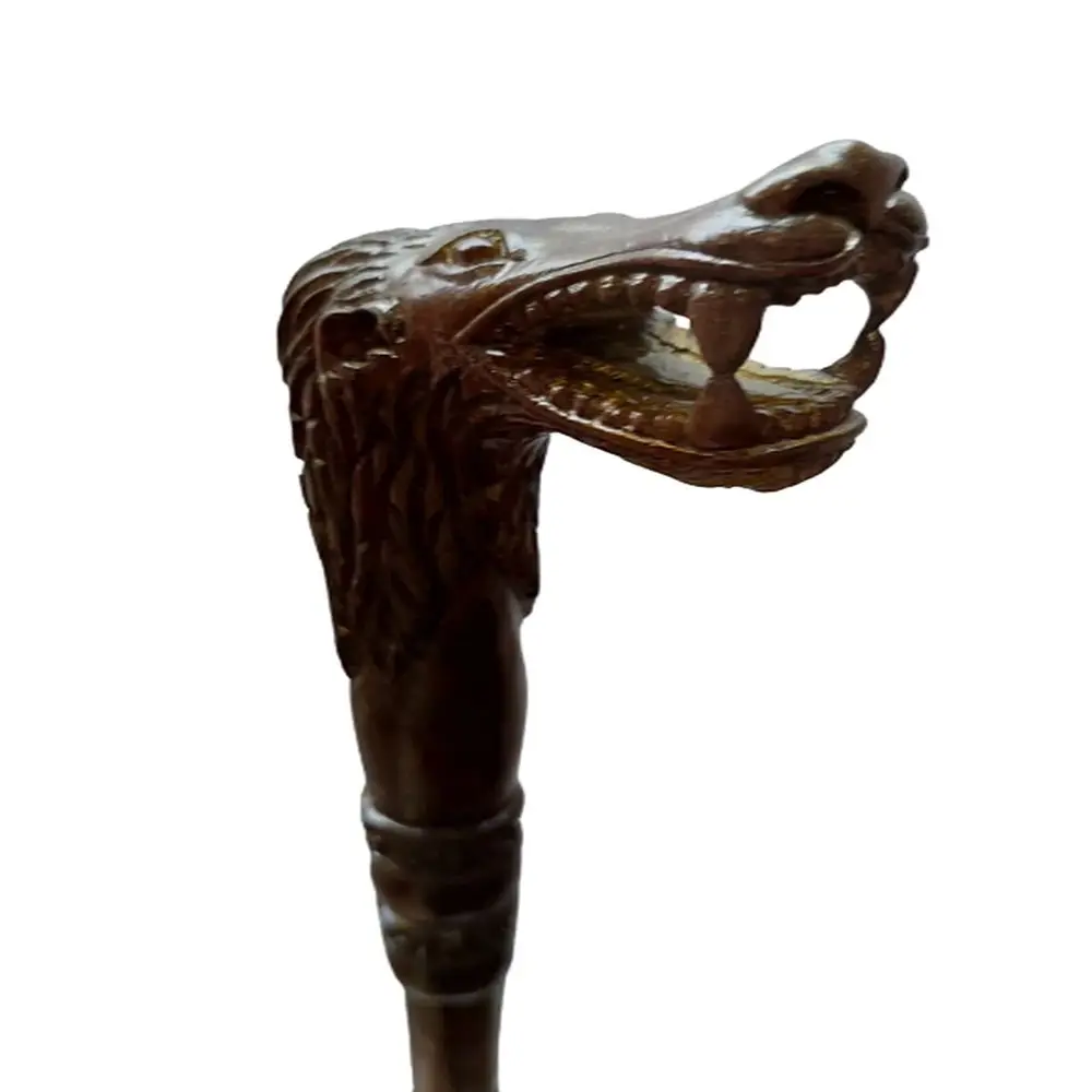 Palo Modular modelo Lion, accesorio ASA BASTON WORLD, Color nogal