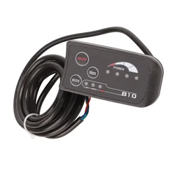 Electric Bicycle 810 LED Display With 5 Wire Cable Control Panel
