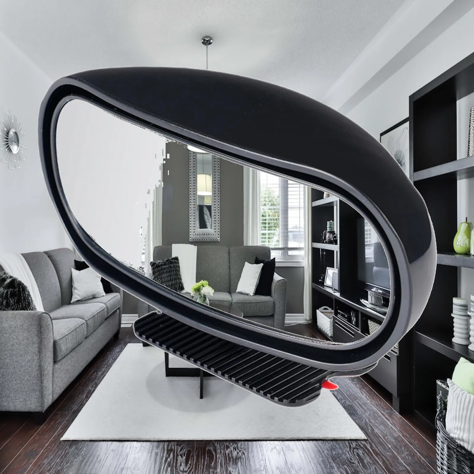 Reversing Wide Angle Auxiliary Car Side Mirror Compact Design Clear ABS Glass for Enhanced Road Safety