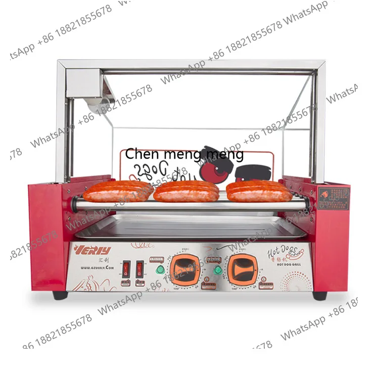 

Sausage grilling machine Commercial heating sausage grilling machine Fully automatic small ham sausage machine stall
