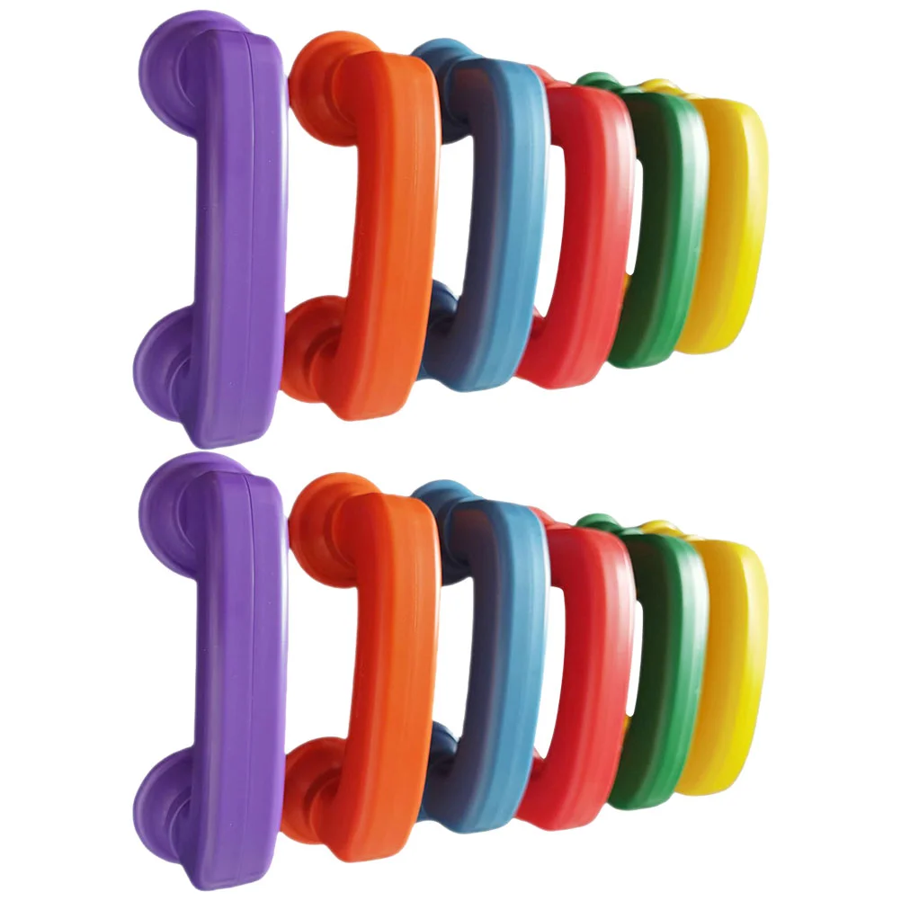 

12pcs Colorful Whisper Phone Colored Educational Toy Whisper Phone Decor Plastic Whisper Phone Toy whisper phones