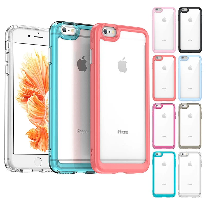 For iPhone 6S Plus Case iPhone 11 13 12 14 Pro Max 7 8 SE 6 7 8 6S Plus Shockproof Clear Cover iPhone 6S Plus Transparent Case