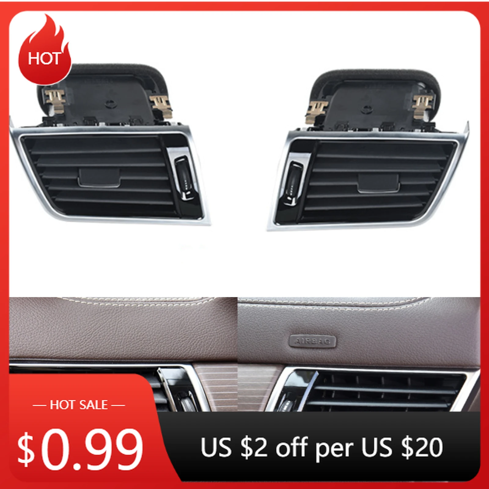 

Для Mercedes Benz GL ML Class W166 X166 2012-2015 передняя решетка вентиляционного отверстия, приборная панель, боковая решетка для кондиционера, комплекты кузова