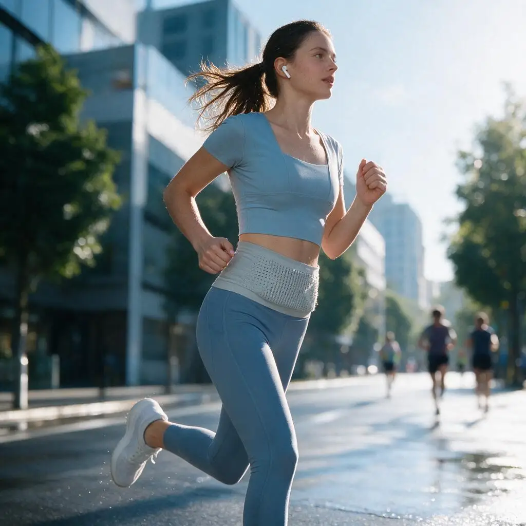 Riñonera invisible y sin costuras para correr, bolsa elástica y ligera para el móvil, bolsa portátil para el gimnasio y el ciclismo, ideal para entrenamientos y actividades físicas.