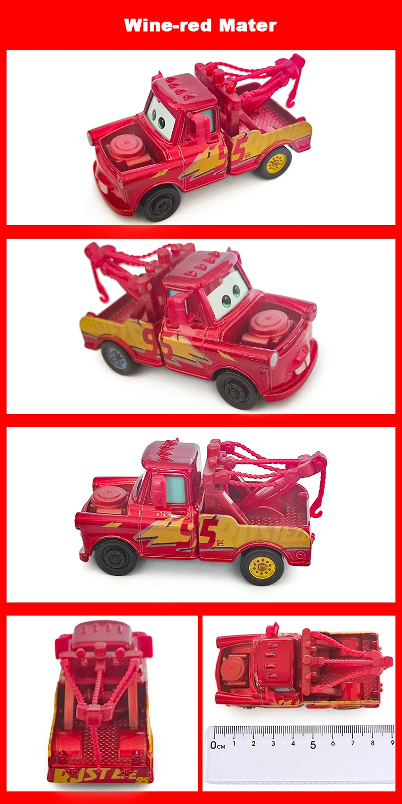 Cars Gold Galvanisierung Car King 43 Anime Figur Strip Weathers 1/55 Metall-Druckguss Dinoco Rennspielzeug Kindergeschenke – Detail 18