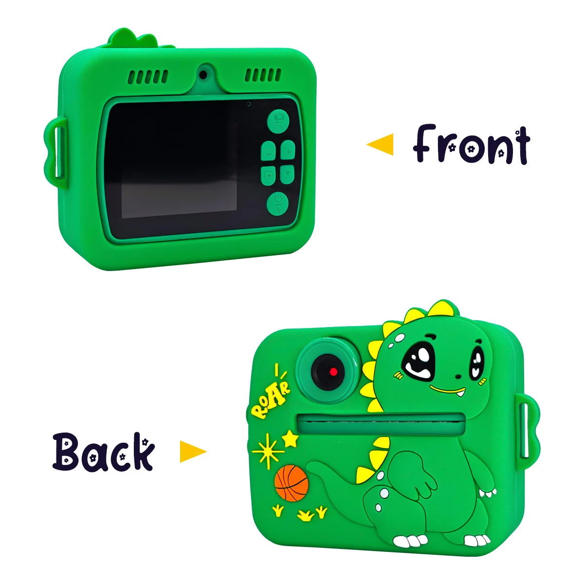 Kids Toys Camera Cute Animal Pattern Digital Camera with Silicone Protect Case for Home Entertainment Camera Memory