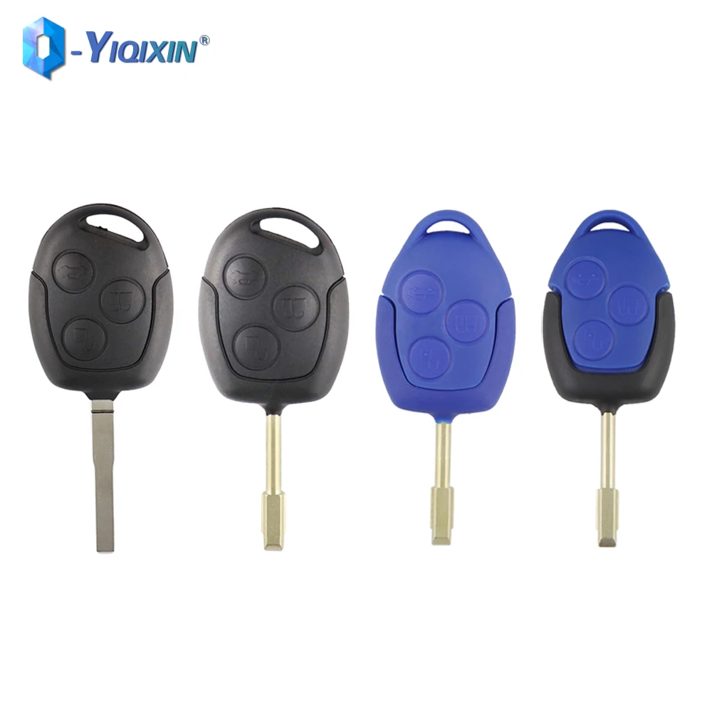 Car Key Shell Case For Ford Focus 2 Mondeo 3 Festiva Fiesta Transit Fusion Galaxy KA Connect C-MAX MK7 WM VM Uncut Blade No Logo