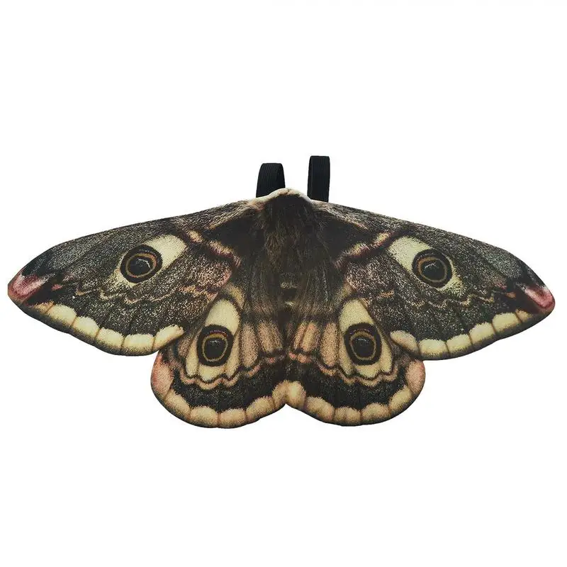 Capa con alas de polilla para niños, chal para Halloween, capa de hada y mariposa, disfraz de Cosplay para niñas, recuerdo de fiesta para juego de imitación