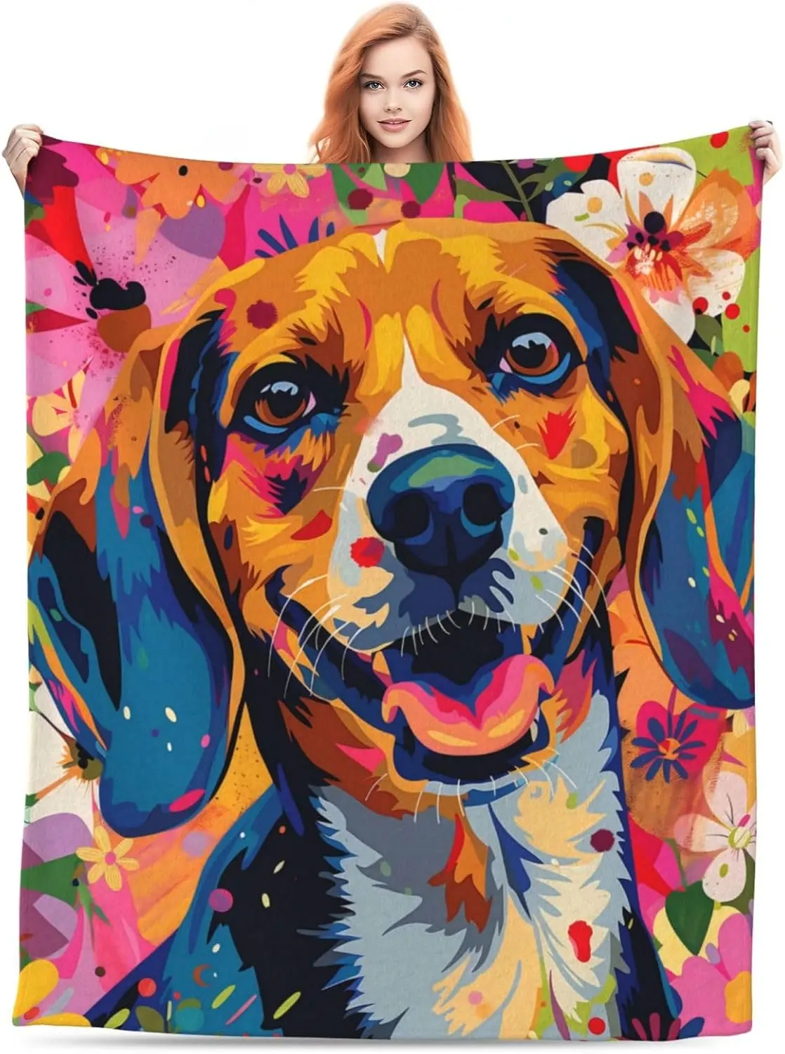 Golden Retriever Dog Lover Gift Throw Blanket Couch Decor Pet Owner Gift Idea