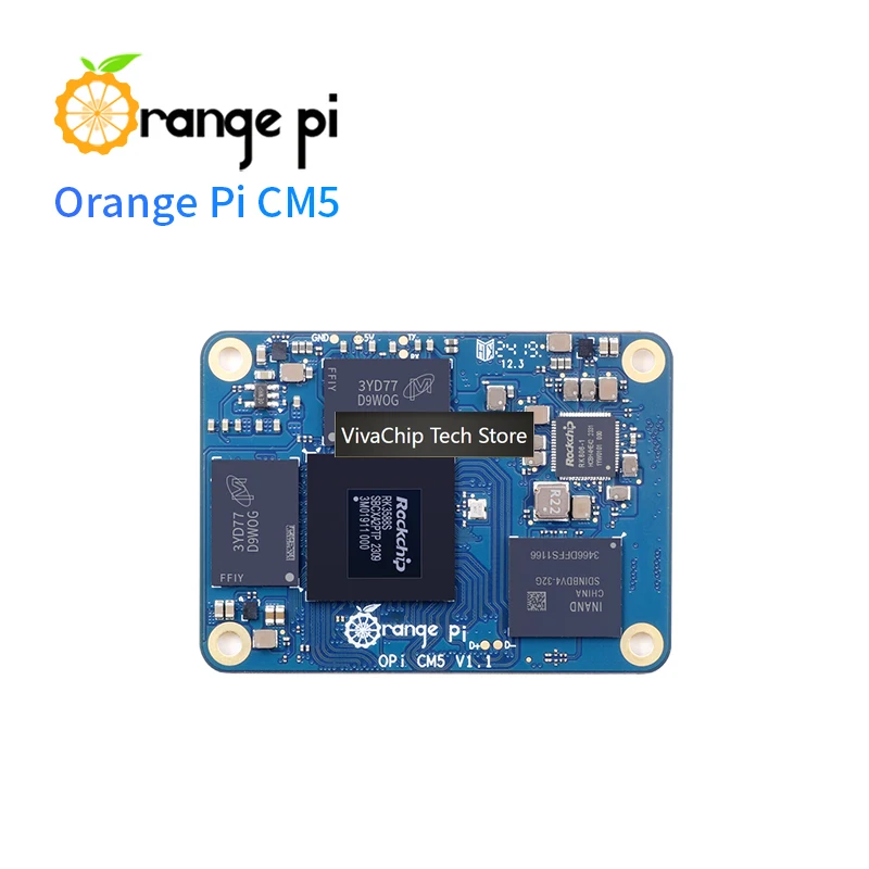 VivaCTOrange Pi CM5 8G32G+CM5 Base Board, DDR4 RK3588S Compute Module 5 Mini PC WiFi Bluetooth BLE Orangepi CM5 Single Board Com