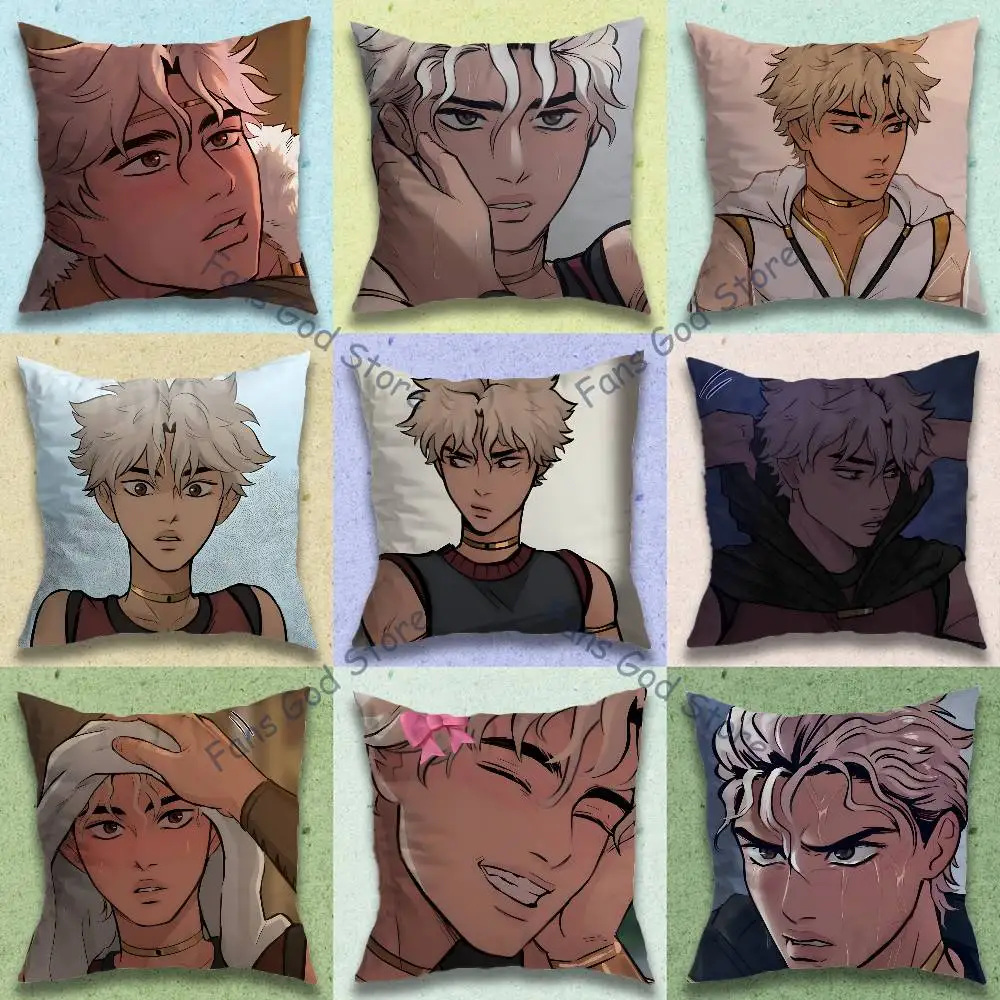 Comic O-Osora Calaveras Pillow Case Plush Pillow Cases Home Decoration Pillow Cover for Sofa Bed Chair Living Room