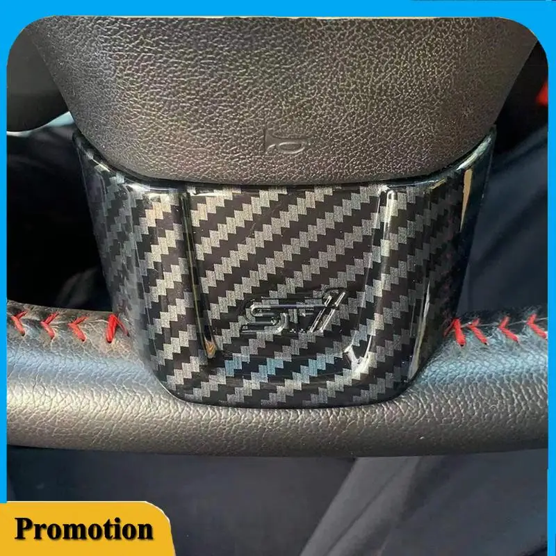 Portable-For Subaru WRX/Sti 2014-2021 Car Steering Wheel Button Decoration Cover Trim Accessories, ABS Carbon Fiber