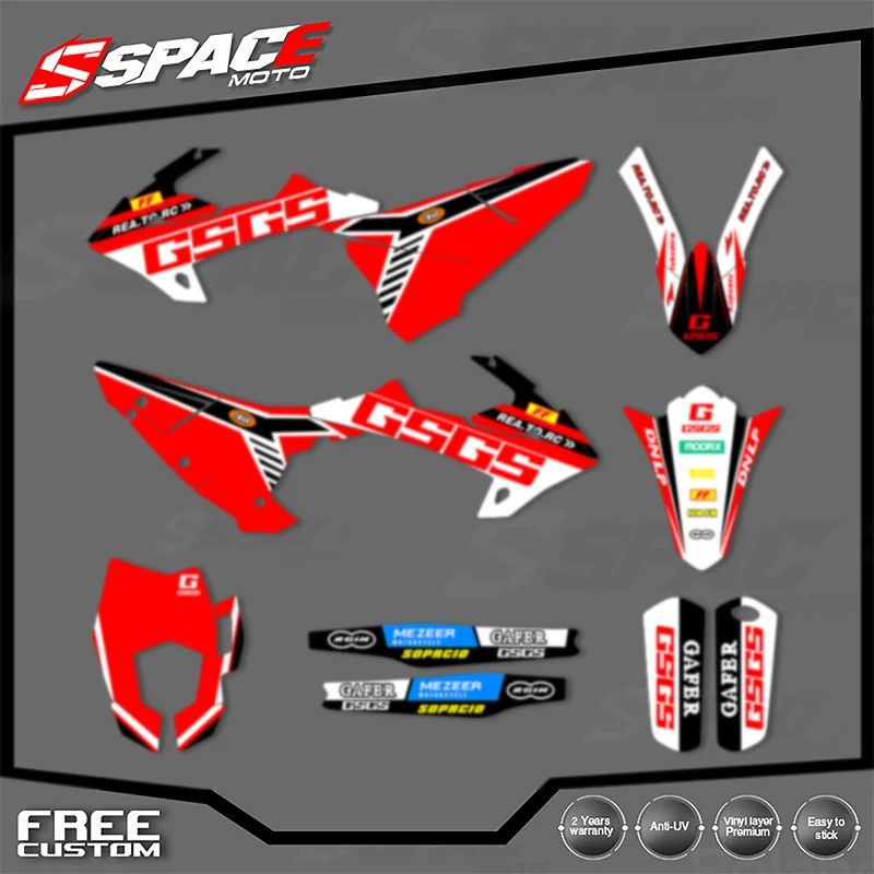 

SPACE Custom Motorcycle Graphics Background Decal for GASGAS 2018 2019 2020 EC Decals Stickers Kits 007