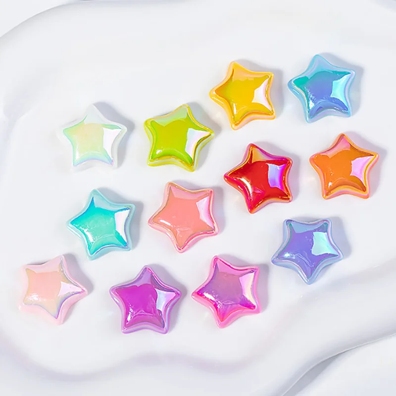 

[YU]5pcs Cartoon Pentagram Cute Resin Series Jewelry Making DIY Accessories Home Decoration