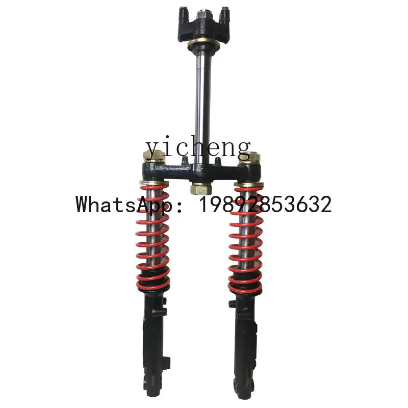 Electric tricycle shock absorber, caravan, elderly transportation, sightseeing passenger box car, closed imitation hydraulic