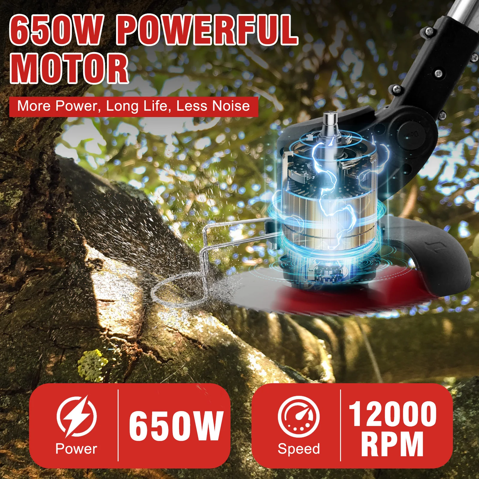Recortadora de Césped 3 en 1 c - Power Tools Red reseña y precio