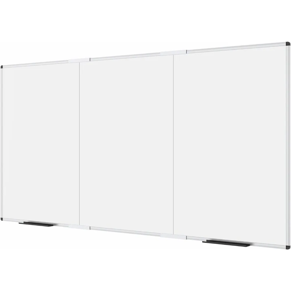 

Large Magnetic Whiteboard/Foldable Dry Erase Board, 96 X 48 Inches, Wall Mounted White Board for School Office and Home 8' x 4'