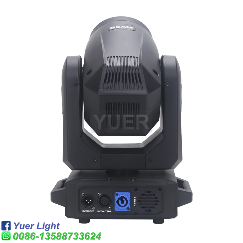 Imagem -04 - Led Moving Head Light Ring 200w Beam Spot 18 Prismas Giratórios Efeito Arco-íris Dmx Stage Disco dj Bar Novo