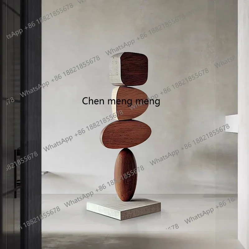 H178H178Abstract wood carving floor decoration decoration restaurant sales office hotel large solid wood sculpture