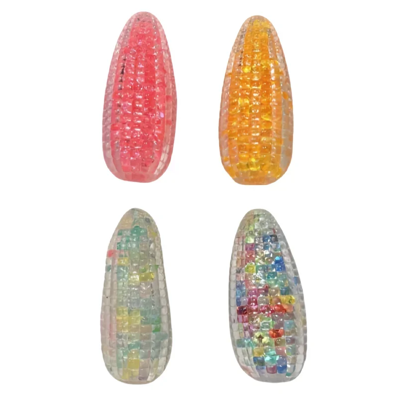 لعبة محاكاة كريستالية صغيرة ملونة فائقة النعومة لتزيين الذرة انتعاش بطيء لعبة تخفيف الضغط المحمولة هدية