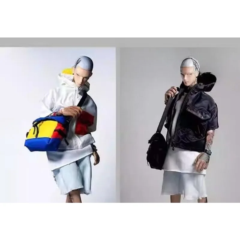 

1/6 Scale Hooded Short Sleeved Jacket Denim Shorts Shoulder Bag Set Clothes Model for 12" Male Soldier Body Accessories