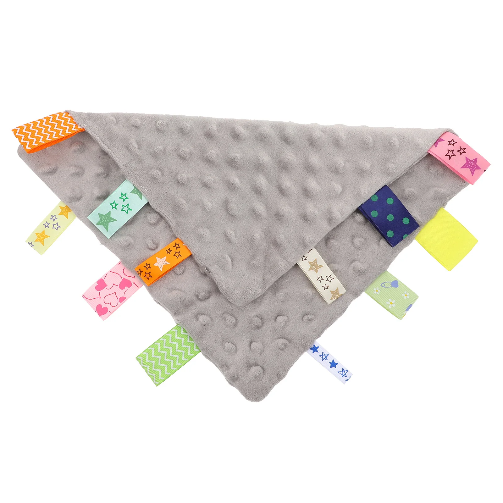 Newborn Baby Pacifying Soothing Towel Cartoon Tag Comfort Handkerchief Saliva Towel Kids Handkerchief Pacifying