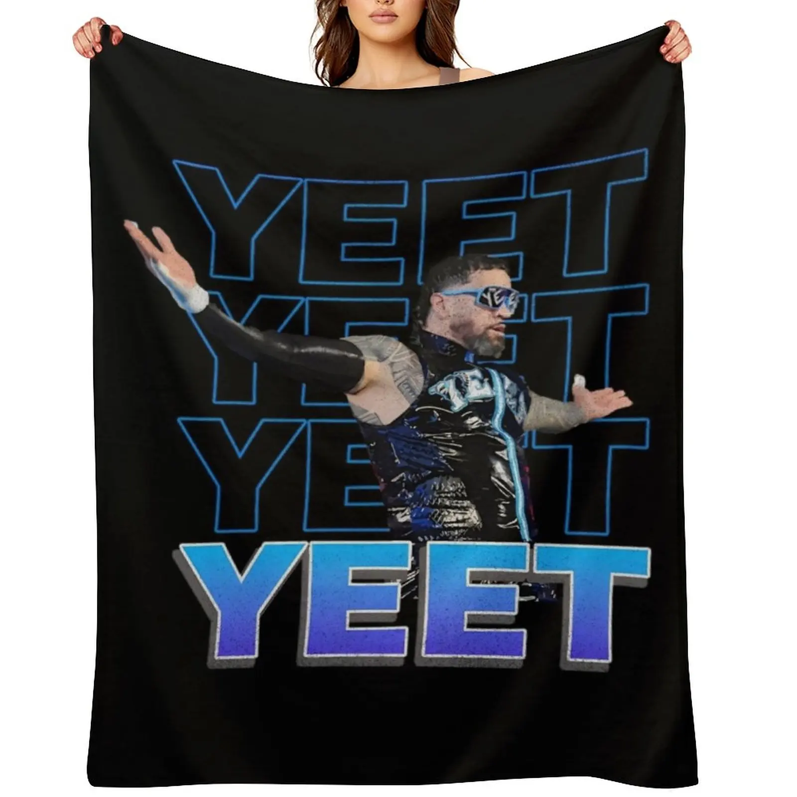 

Yeet Jey Uso Throw Blanket Softest manga Sofas For Sofa Thin Blankets