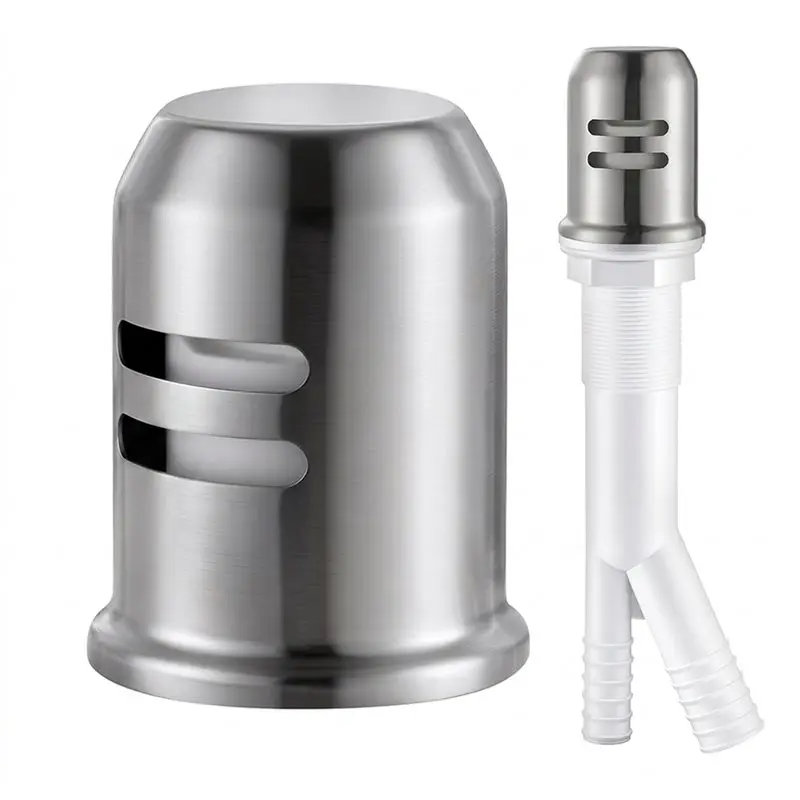 DTEW-Dishwasher Air Gap With Brass Cover: Air Gap Dishwasher For Kitchen Sink, Replacement Dishwasher Air Gap Cover Kit