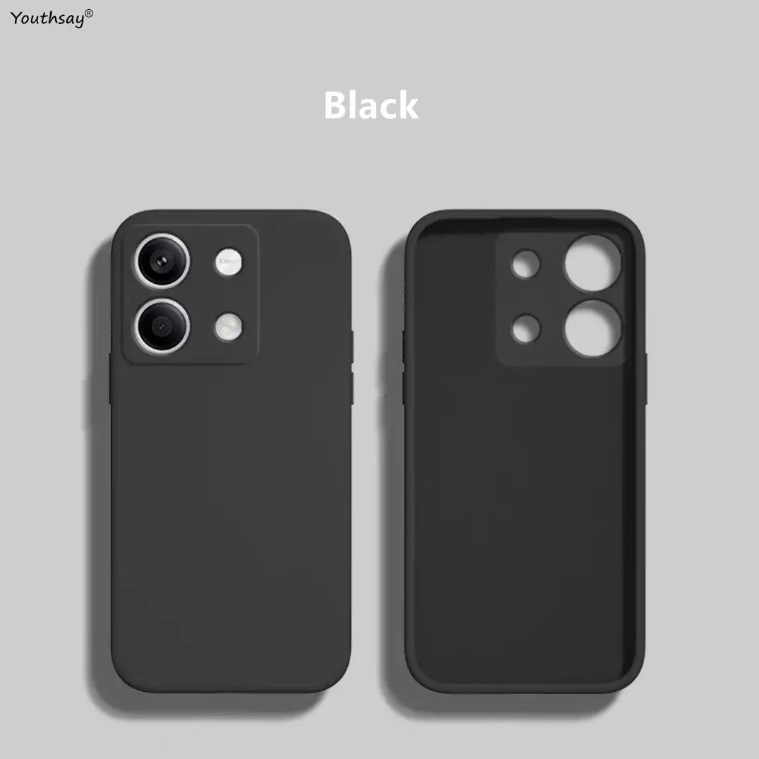 Luxury Case Poco M6 Pro Cover Case For Xiaomi Poco M6 Pro Fundas Coque Original Liquid Silicone Soft Back Case Poco M6 Pro 4G