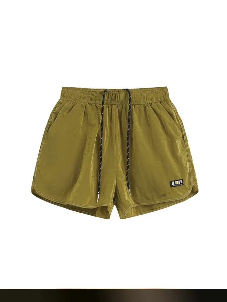

American Retro Pure Color Simple Cycling Fitn Sports orts Men's Spring New Couple Casual Hiking orts Youth Nylon