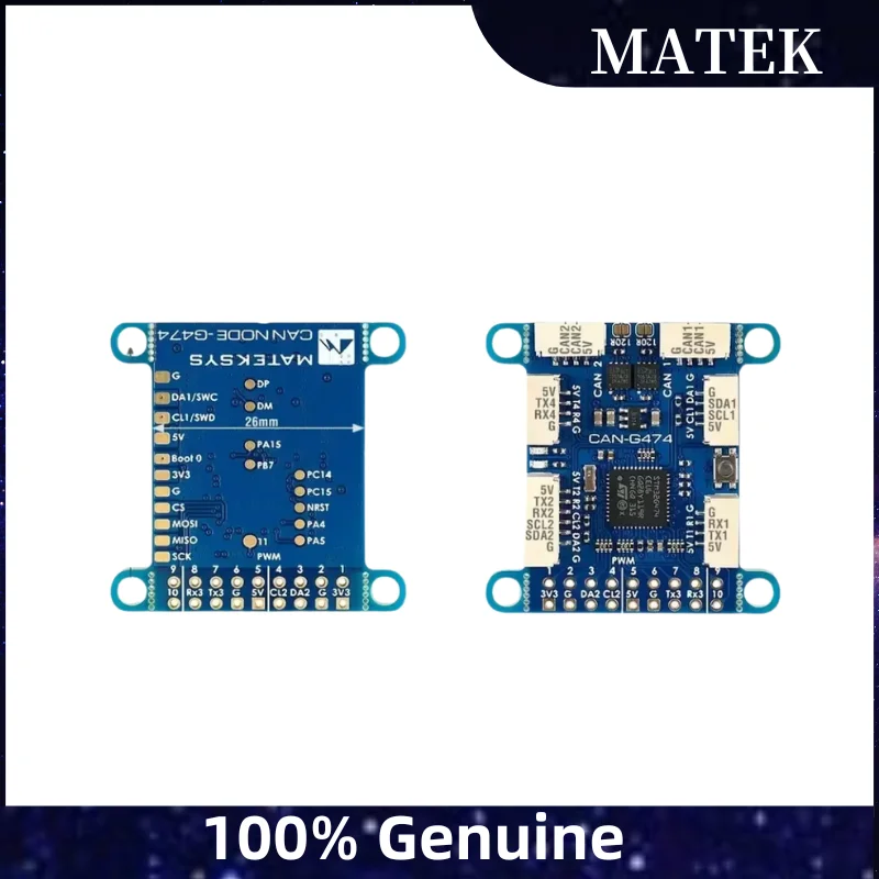 

«ПлатаMATEK CAN-G474 с CAN-трансивером 5 Мбит/с и микроконтроллером STM32G474, узлом AP_PERIPH CAN для RC FPV Drone»