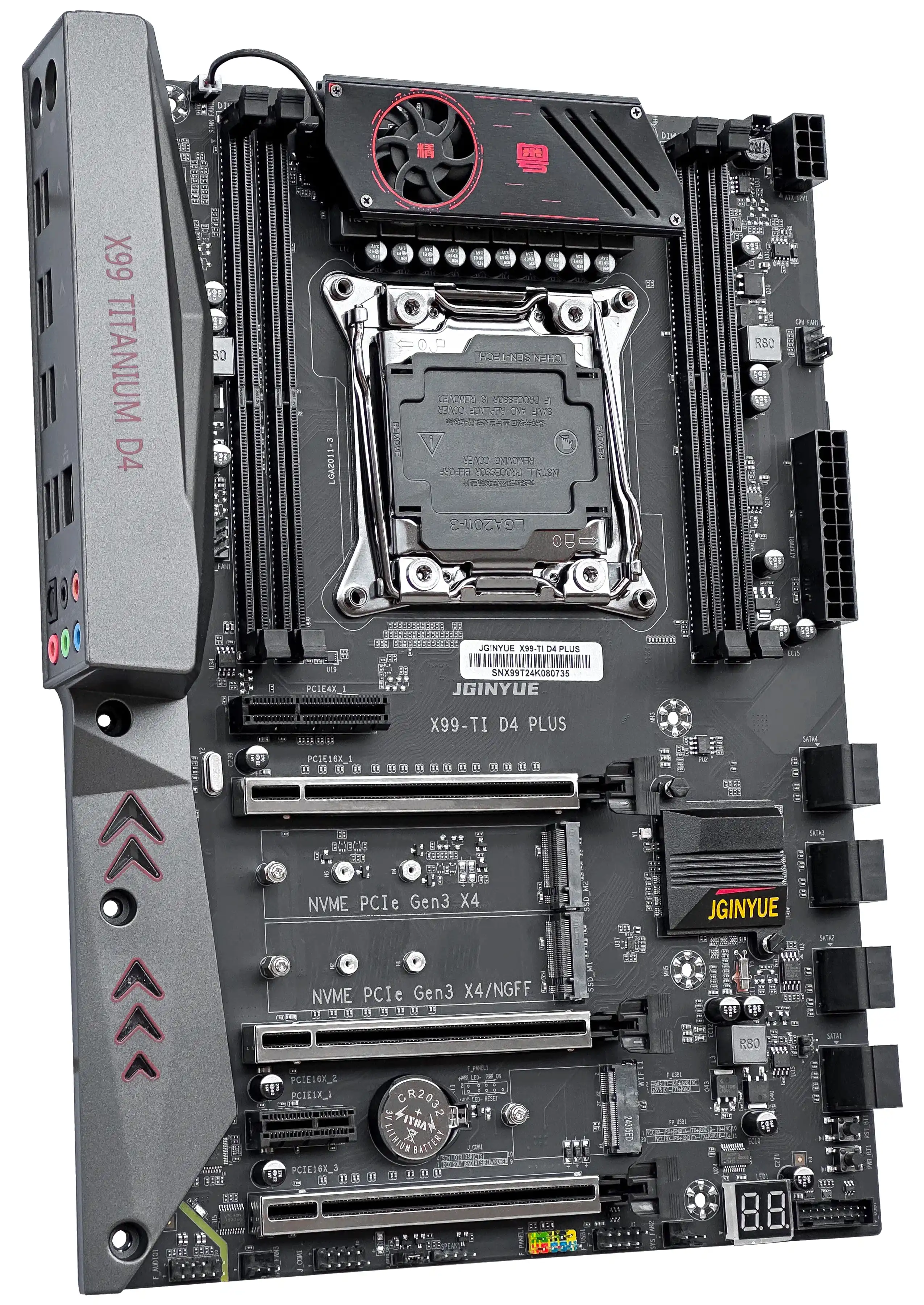 JGINYUE X99 Motherboard Intel LGA 2011-3 xeon E5 V3 V4 DDR4 128GB M.2 NVME SATA X99TI D4 PLUS