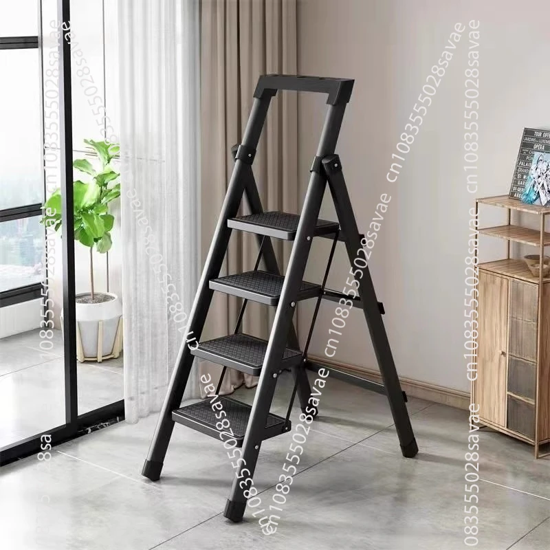 

Household safety folding ladder Thickened indoor herringbone ladder Stair telescopic ladder Multi-function 4 steps 6 steps