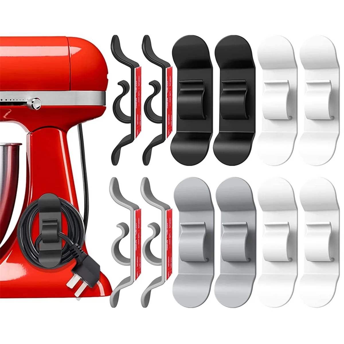 منظم سلك لأجهزة المطبخ وحامل سلك تخزين الكابل للخلاط وصانع القهوة ومقلاة الهواء وطباخ الضغط