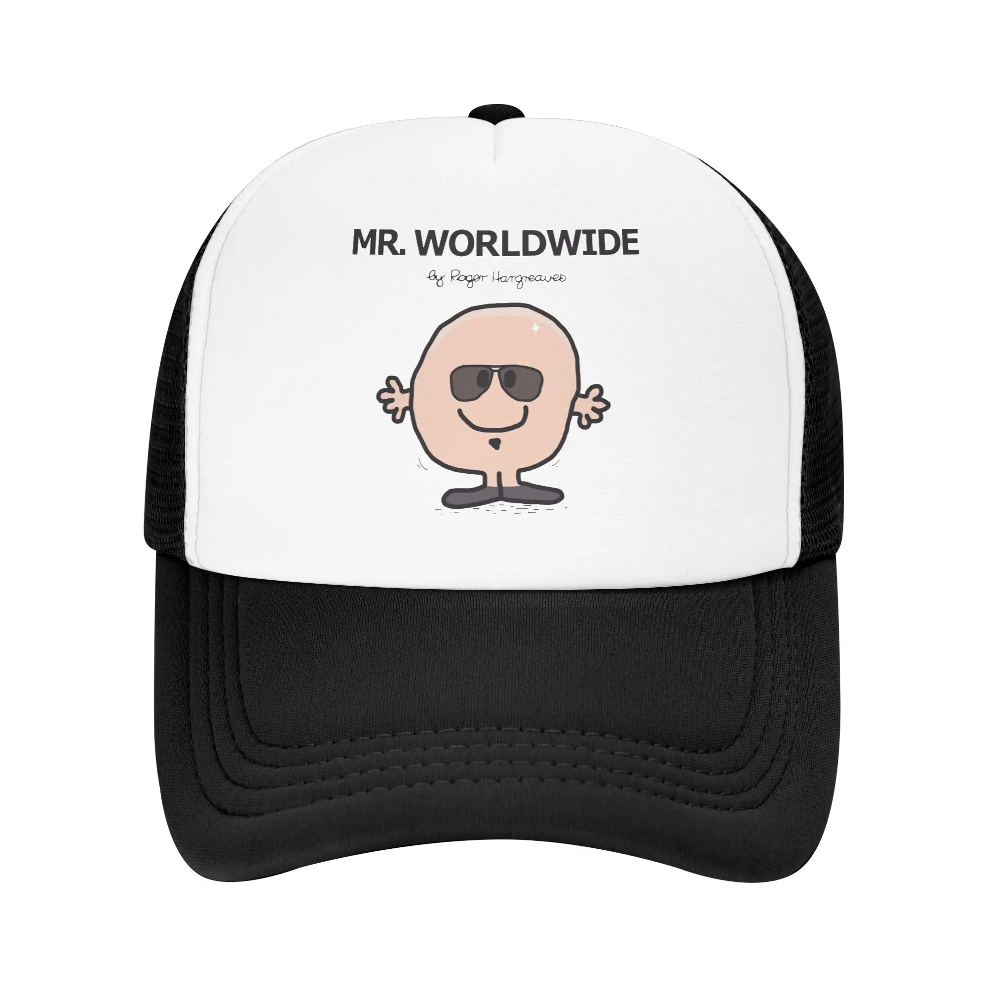 Mr Worldwide Pitbull Trucker Hats Men Women Fashion  Hats Sun Hat Sun Hats Breathable Snapback Caps Mesh Baseball Caps Summer