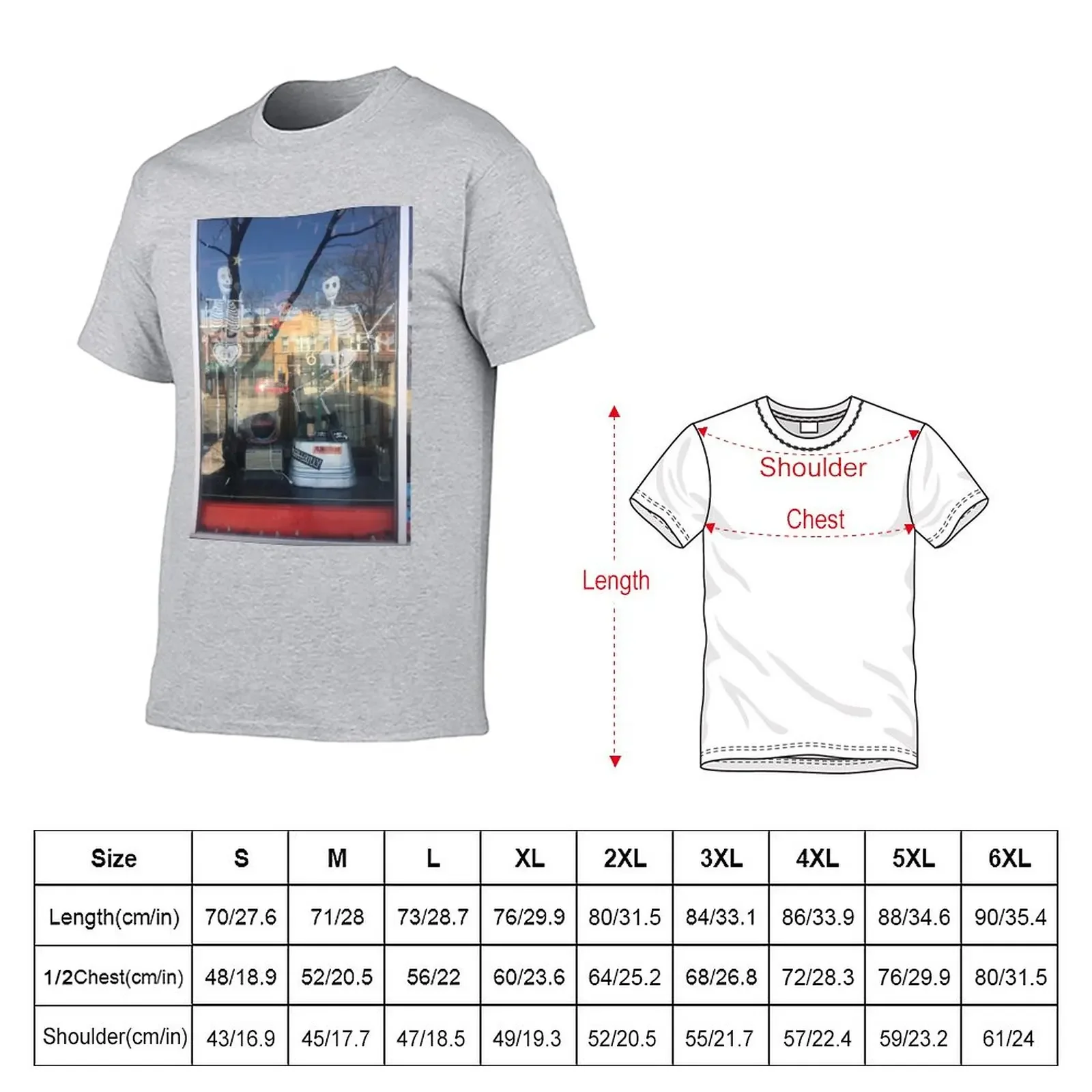 Urban Saloon Window T-Shirt kawaii clothes anime t shirt men