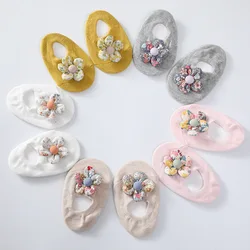 Colorful flower butterfly floor children's socks baby socks Spanish British style baby socks INS princess socks boat socks
