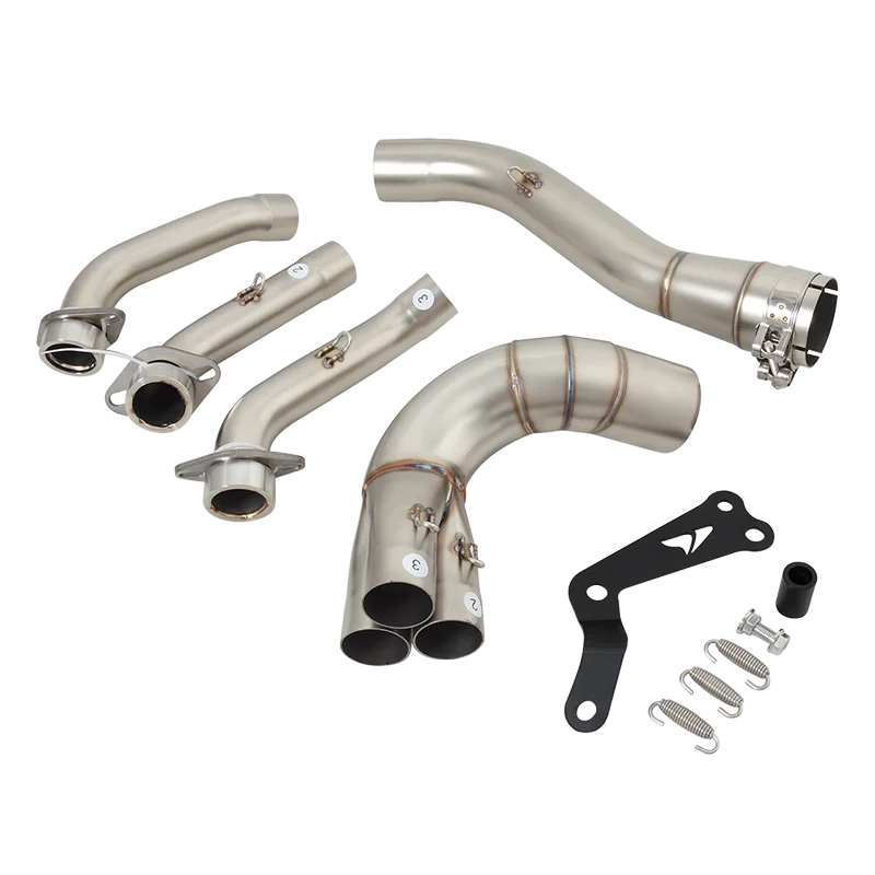 For YAMAHA MT09 MT-09 FZ09 XSR900 Tracer 9 GT MT 2020 - 2023 Motorcycle Exhaust Escape Systems Front Link Pipe Muffler DB Killer