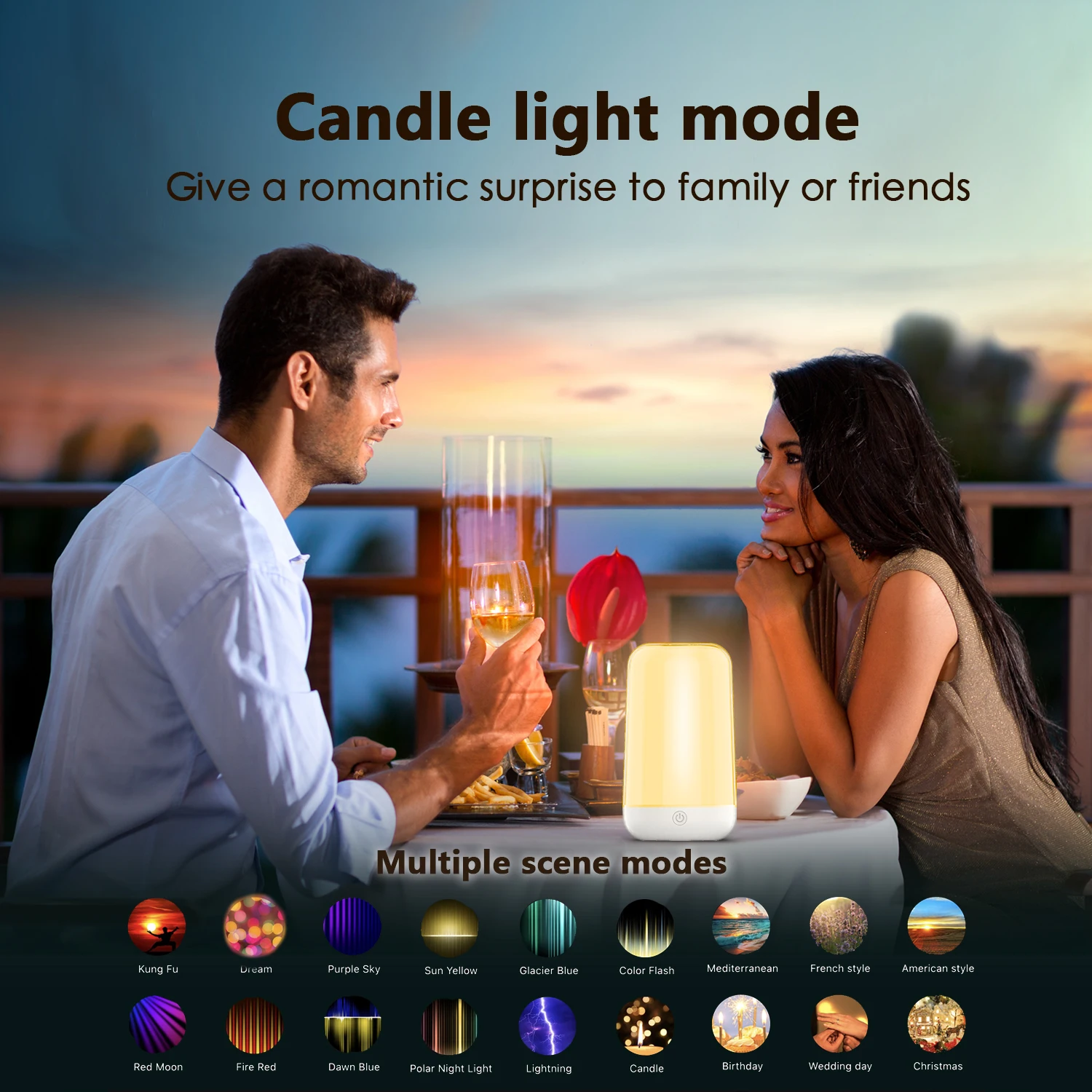 Smart Touch LED Night Light RG - Rgb Desk Lamp Smart recension och pris
