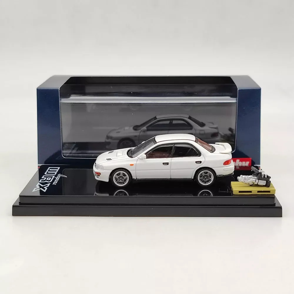 1992 Hobby Japonia 1/64 Impreza WRX GC8 z wyświetlaczem silnika Model HJ642013AW Diecast Model Car Collection Limited Edition Hobby Toys