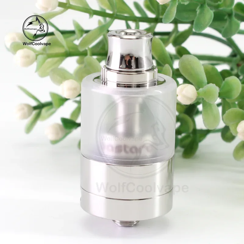 

Wolfcoolvape Bastard V2 RTA Резервуар-распылитель 22 мм 3,5 мл Нержавеющая сталь 316 с регулируемыми воздушными штифтами 1–3 мм Vape Mod Fit