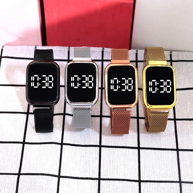 Простые цифровые часы для мужчин и женщин, модные спортивные светодиодные электронные часы, черный силиконовый браслет, повседневные мужские часы в подарок