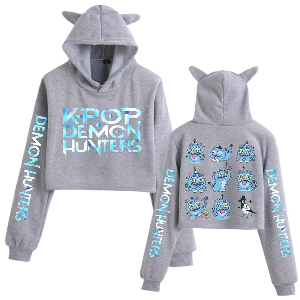 Anime Kpop démon chasseur mignon tigre culture hauts femmes sweat à manches longues filles mode sweats cadeau