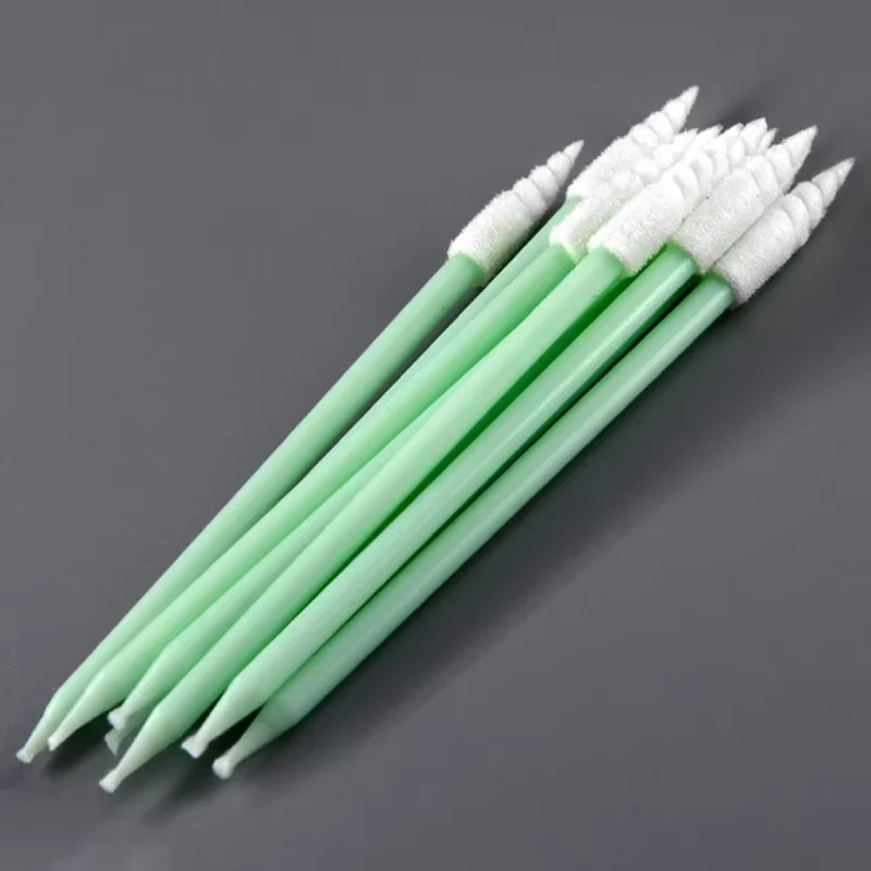 100Pcs/Pack Small Pointed Tips Cloth Head Cleaning Lint Dust Free Sticks For PCB Board Electronics Small Area Camera Optica