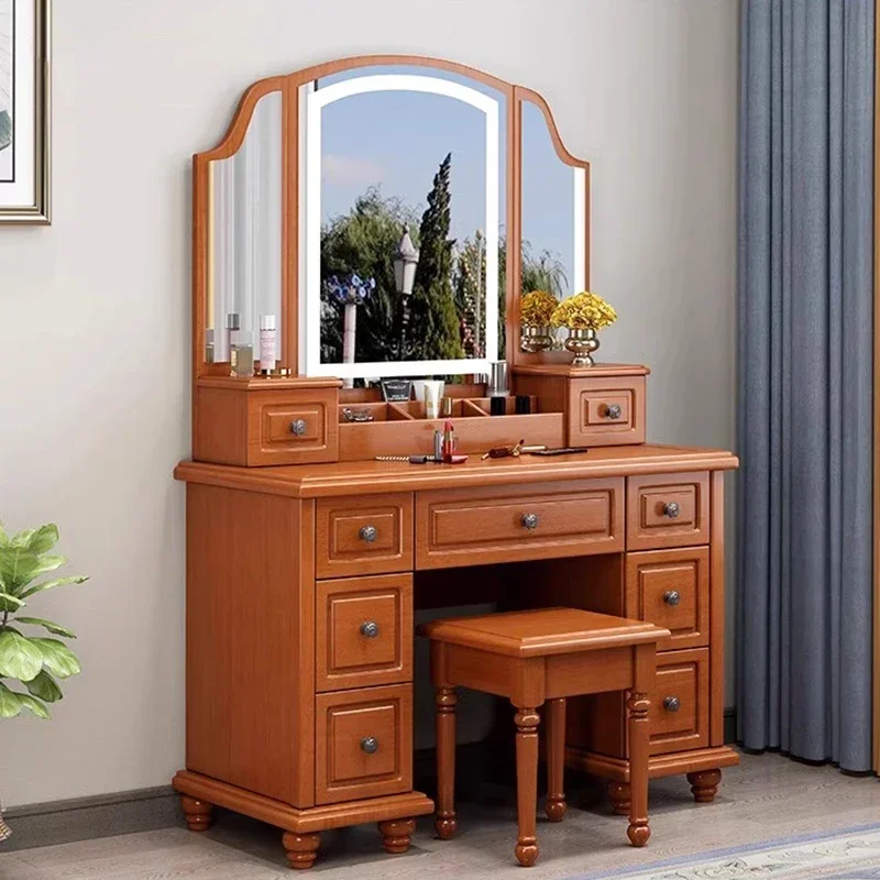 

Postmodern Aesthetic Vanity Table Storage Modern Europa Luxury Makeup Dresser Mirror Beauty Nordic Vestidores Unique Furniture