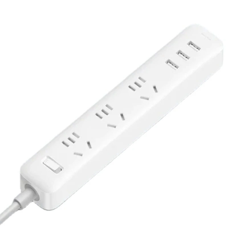 Xiaomi power strip With 3 USB Extension Socket Plug Fast Charging Power Multifunctional 10A 250V 2500W plug patch board