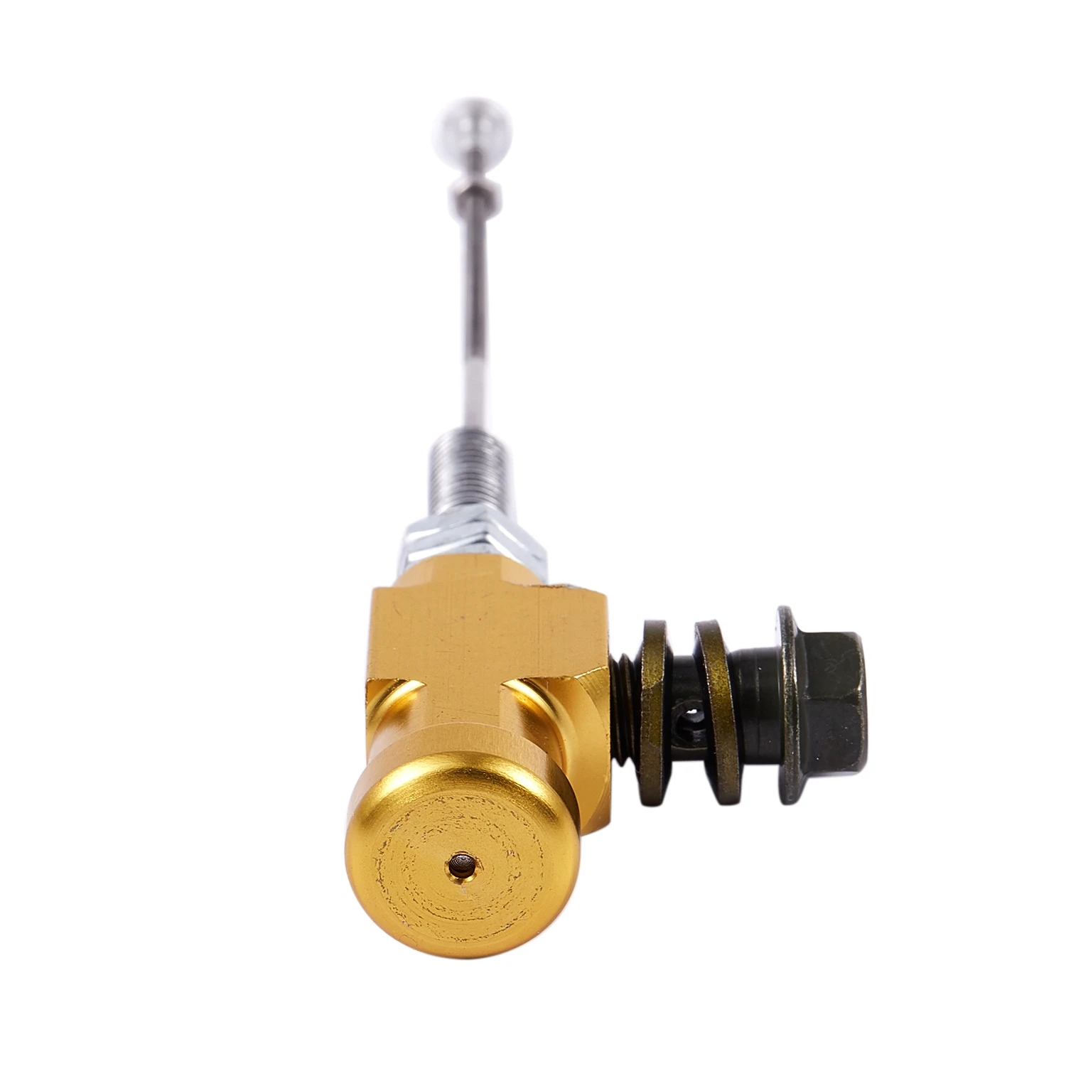 

2Pcs Motorcycle Hydraulic Clutch Master Cylinder Rod Brake Pump M10X1.25Mm Aluminum - Gold & Silver