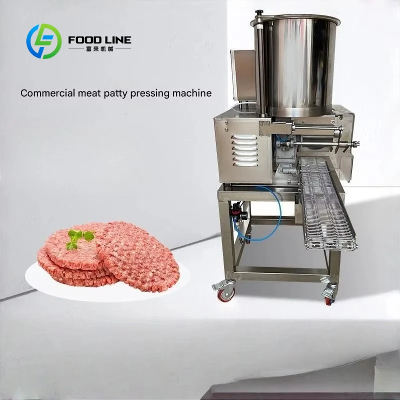 Customized Automatic Meat Pie Forming MachineHigh Capacity Electric Hamburger Patty Machine with Counter Meat Patty Maker
